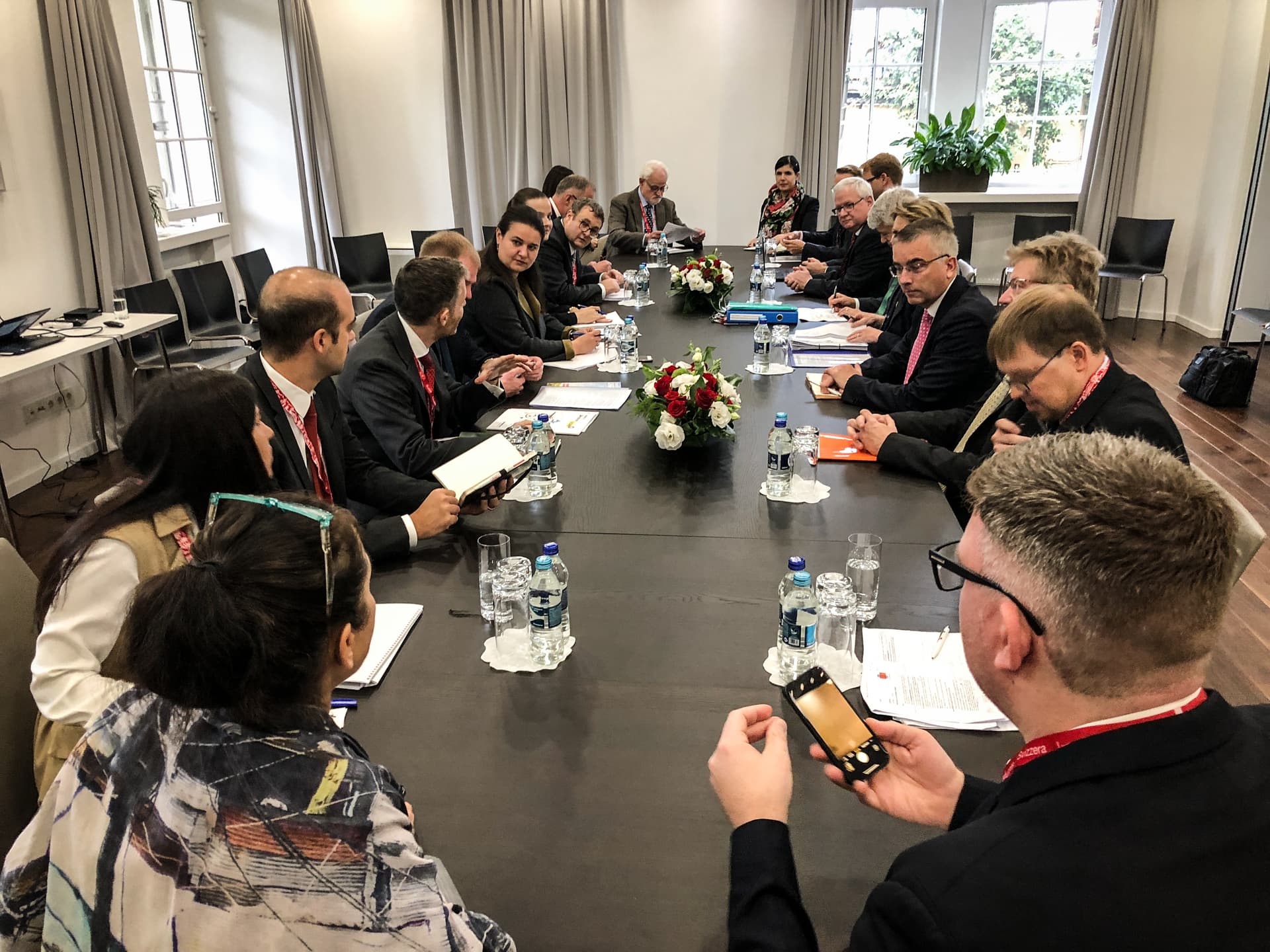 Delegation im Gespräch